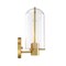 Designers Fountain Skylar 5.25 in. 1-Light Brushed Gold Wall Sconce Light with Clear Glass Shade for Bathrooms D332M-WS-BG - alternate 8